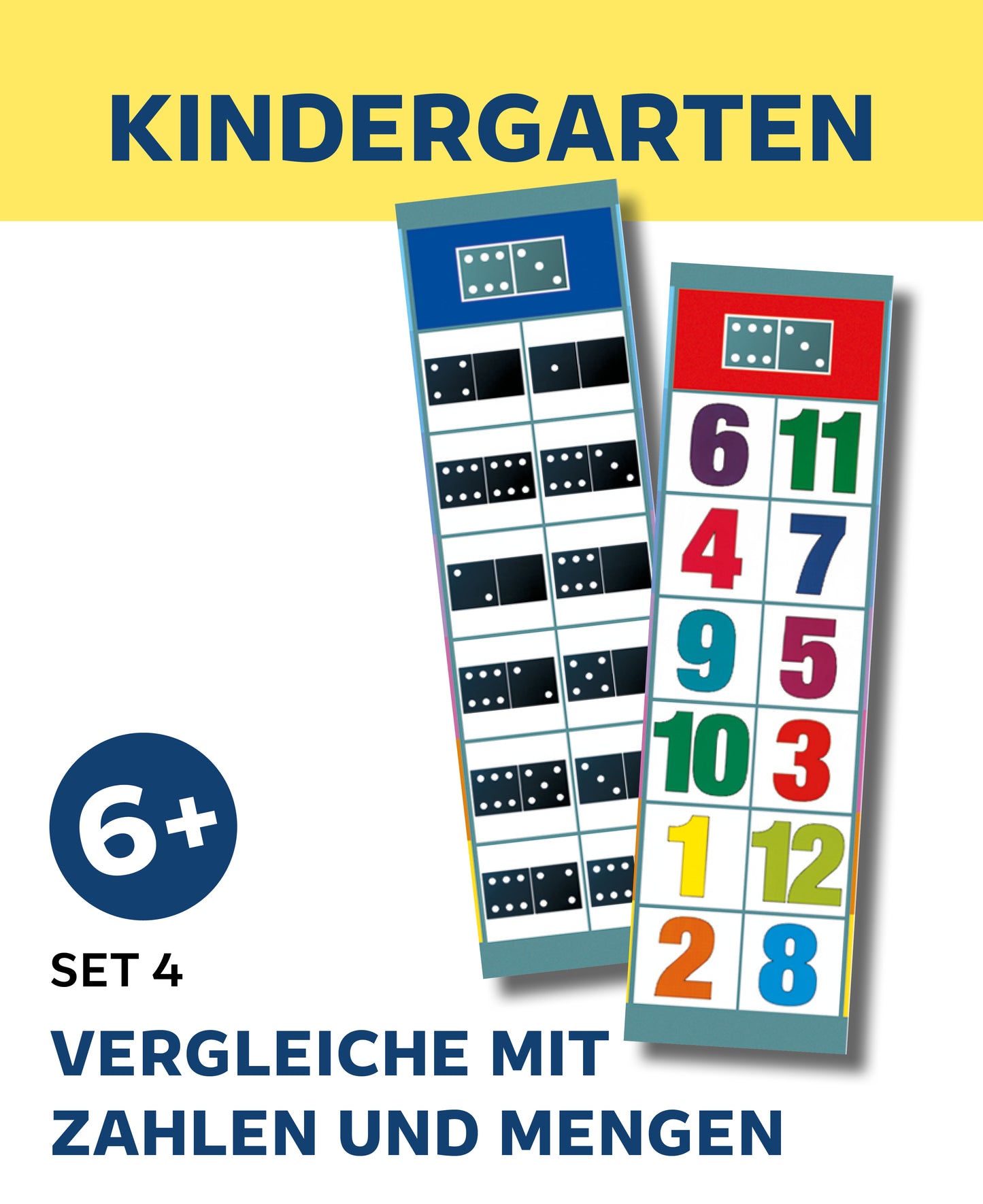 KINDERGARTEN - Vergleiche mit Zahlen und Mengen (Set 4)
