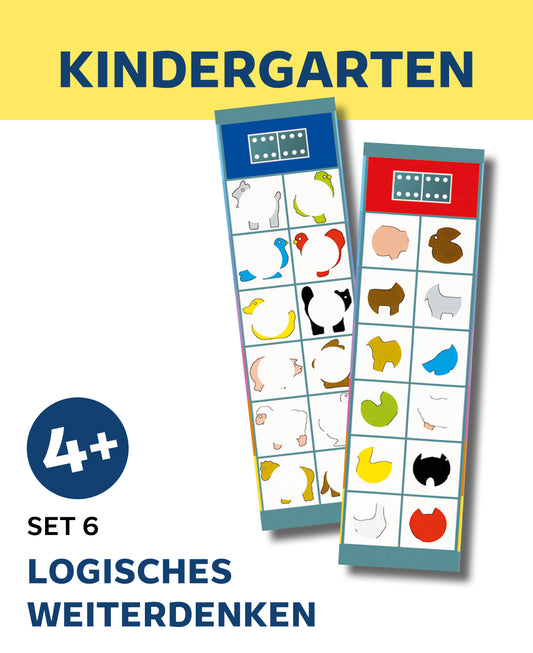 KINDERGARTEN - Logisches Weiterdenken (Set 6)